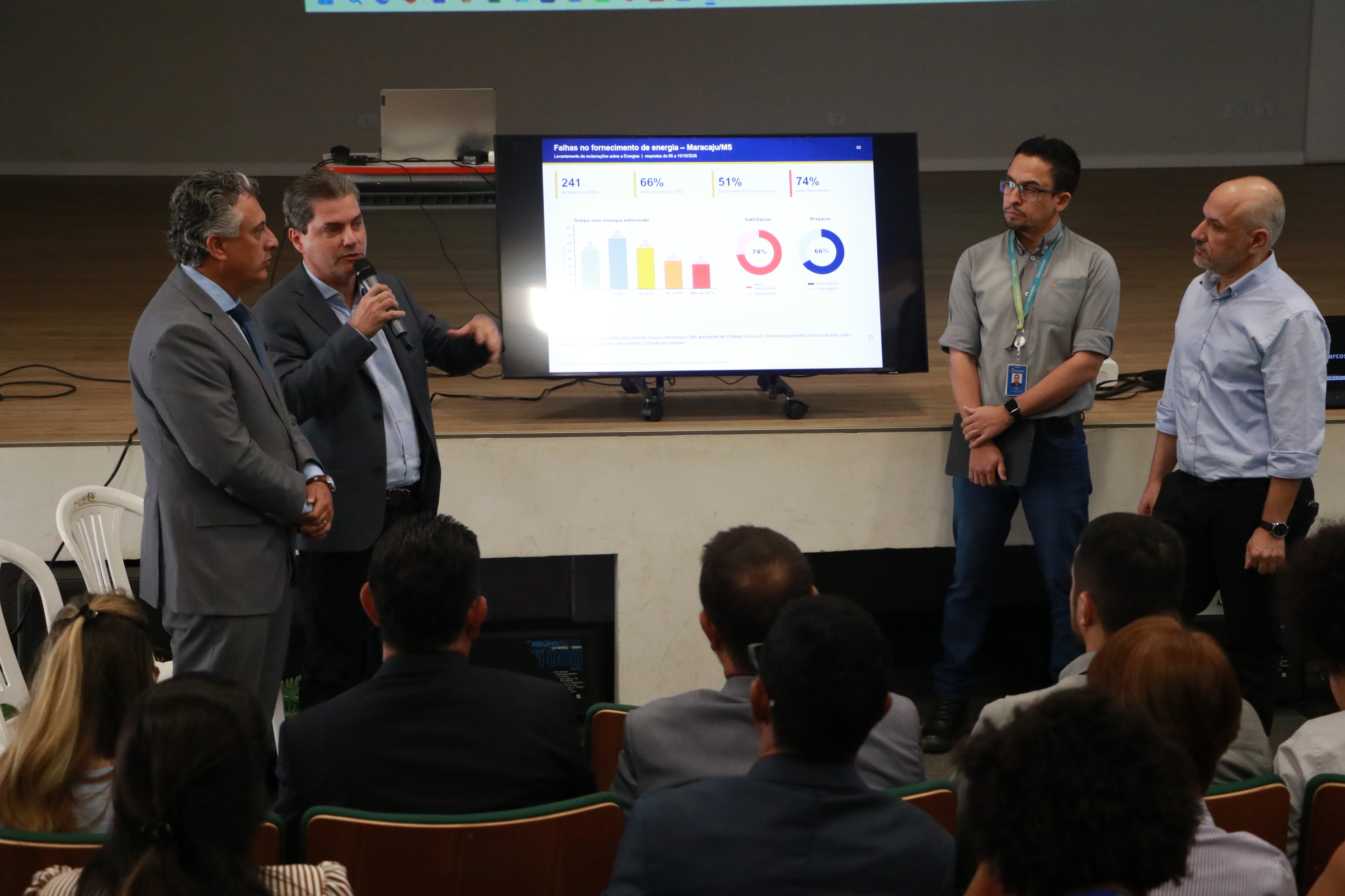 Vereadores de Maracaju participam de reunião com a Energisa para cobrar melhorias no fornecimento de energia elétrica